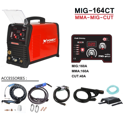 Mig-164ct Mma / Mig / Cut 3 In 1 Welding Machine 40a 절단